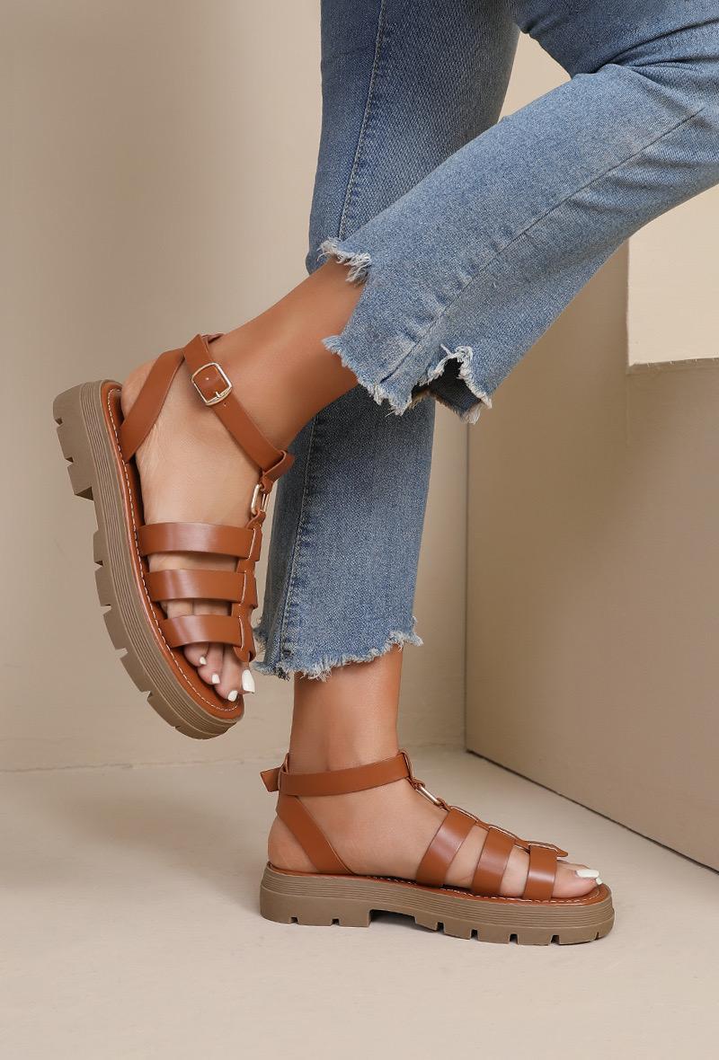 Leather Look Gladiator Sandals-PACK OF 12